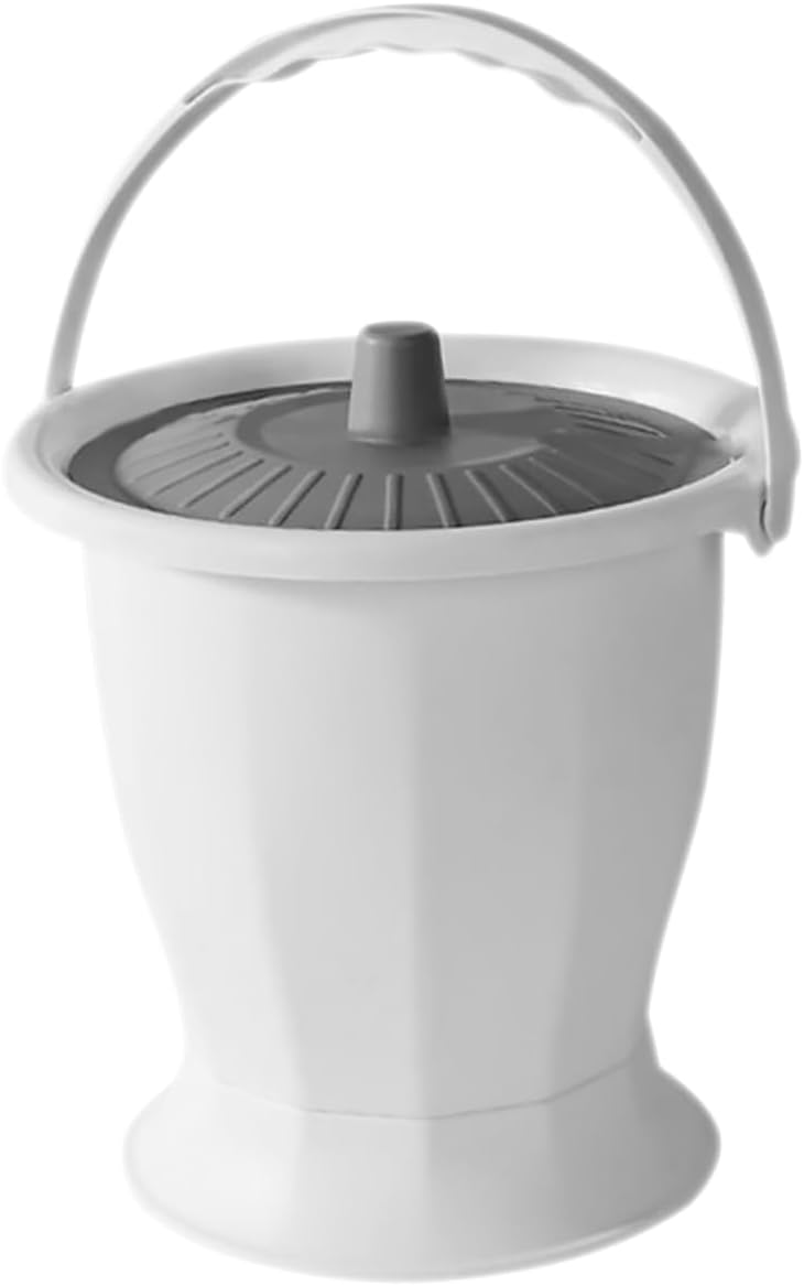 SAFIGLE Portable Chamber Pot Lid Reusable Plastic Urine Bucket for Adults and Children Convenient Household Spittoon for Night Use Travel-Friendly Portable Toilet