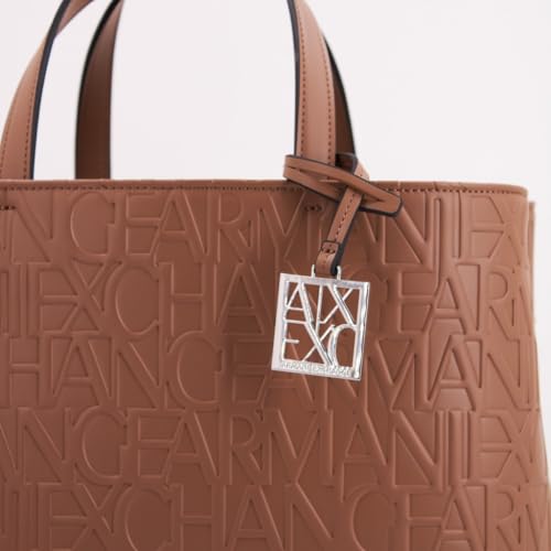 Armani Exchange Borsa Bauletto Logato Cuoio - 4