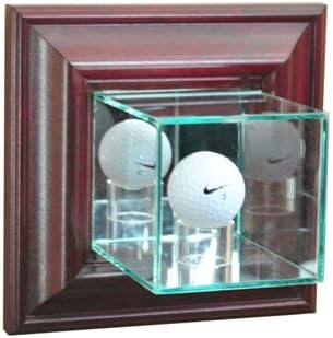 Perfect Cases WMGLF-C Wall Mounted Golf Display Case, Cherry