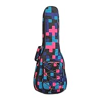 The Size: Suitable for 21/23/26 inch ukuleles, Please confirm the size and color of the order UNIQUE PATTERN DESIGN: Fantastic ukulele bag made of cotton nylon with thick padding and sturdy zips. Soft plush interior padding for optimal protection of ...