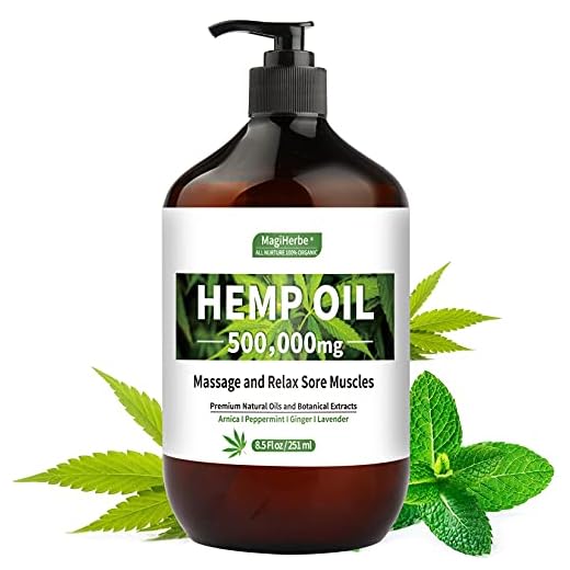 Massage & Body Oil,251ml Natural Extract Massage Oil, Blend of Peppermint and Arnica Oils for Therapeutic Massaging