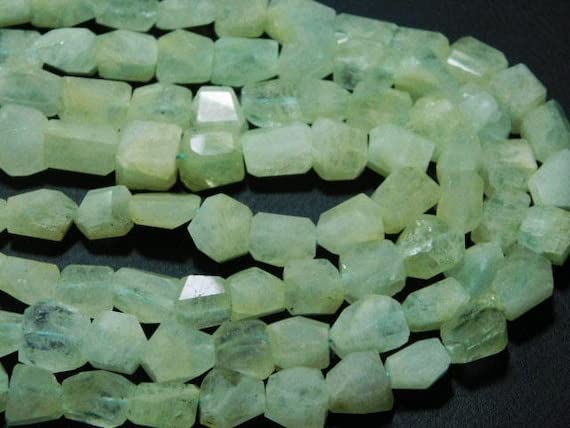 Aquamarine step cut big faceted nuggets pour création bijoux artisanaux