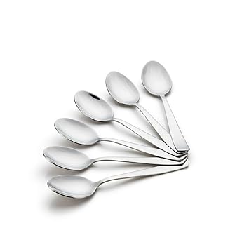 Kanshita's Rasoiware Stainless Steel Tea Spoon Set | Pack of 6 | Durable & Food-Grade Cutlery