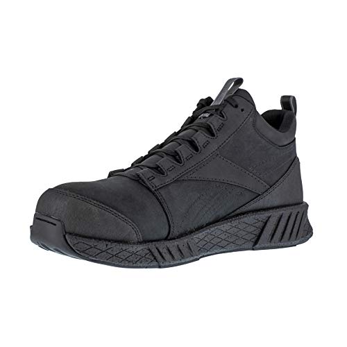 Reebok Work Men's Fusion Flexweave Eh Comp Toe Mid Black and Black - 9 Medium