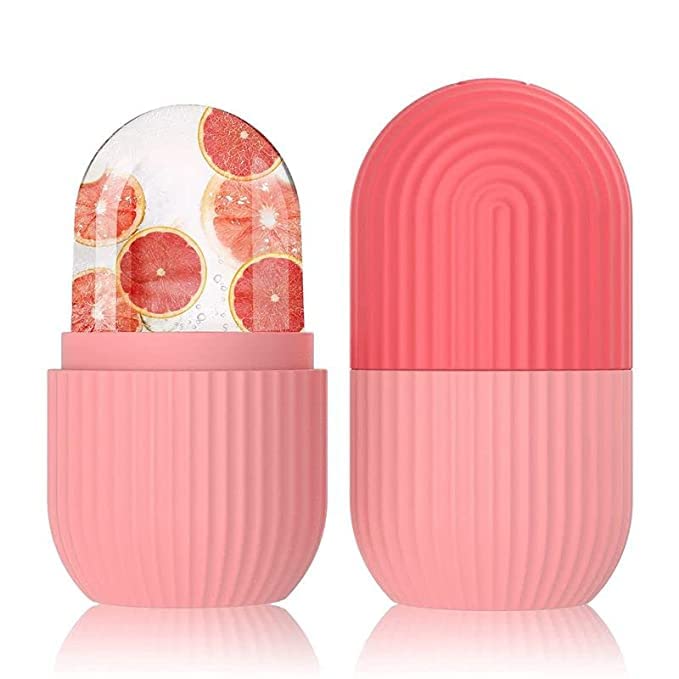 MEGHARSH Ice Cube Roller For Face I Skin Care Ice Roller | Face Neck Eyes Roller | Natural Glow | Reusable Facial Treatment to Tighten & Tone Skin & De-Puff The Eye Area (Multi Colour 1 pis)