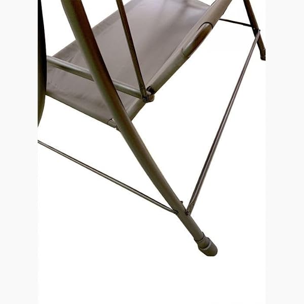 Garden Winds Custom Fit Replacement Canopy Top Cover Compatible with The Backyard Creations RUS415G-GR Curved Roof Swing - Upgraded Performance RipLock 350 Fabric - Beige by Garden Winds - Image 9