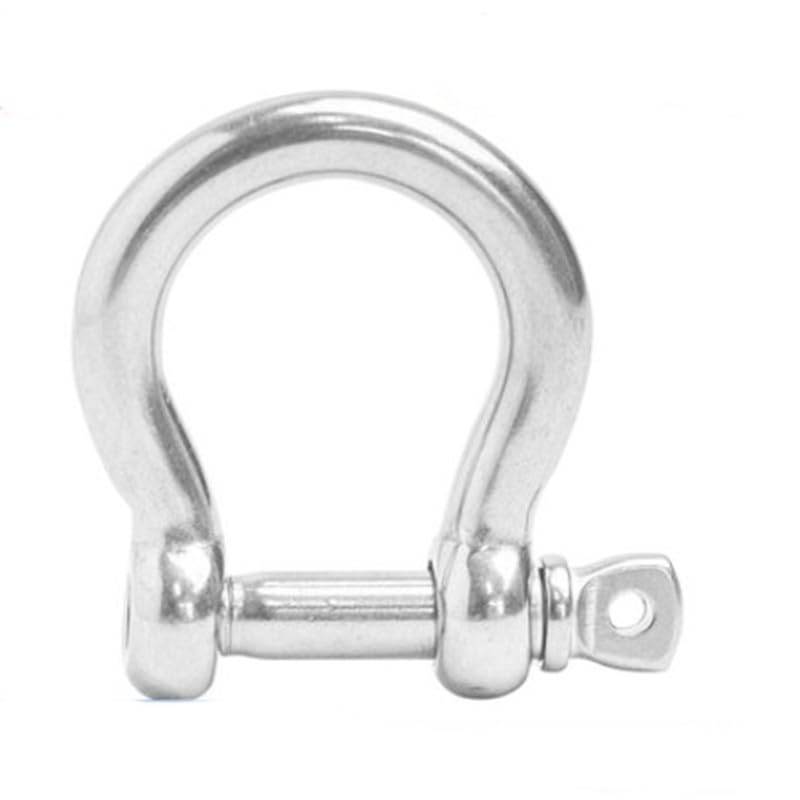 1-5pc 304 Stainless Steel Shackle Bow U-type High-Strength Lifting Ring Buckle Connection Fixed Chain M4 M5 M6 M8 M10 M12 - (Color: M12(1PCS))