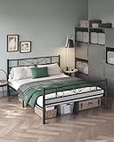 [Moderno e comodo] Grazie al design semplice e al colore classico, questa struttura letto elegante si adatta a tanti stili d’arredo. La testiera è alta per supportarti bene. Posiziona un cuscino dietro di te e appoggiati ad esso per leggere comodamente!