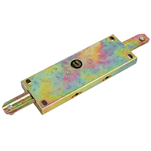 Sourcingmap 11-inch Length Vertical Keyway Rolling Shutter Roller Latch Door Lock Gold Tone - Image 2