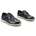 JITAI Boy's Oxford Toddler Dress Shoes Casual Comfort Uniform Formal Fashion Shoes, Blue/02, 4 US