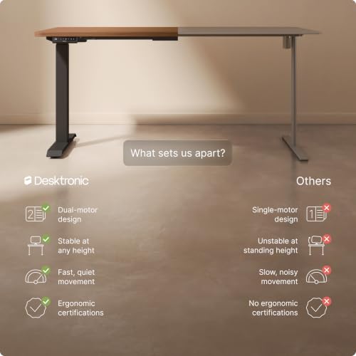 electric L shaped standing desk Bundle product image