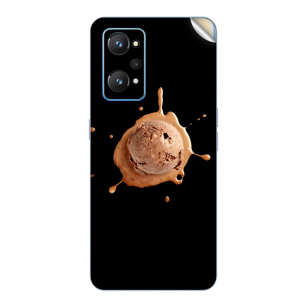 GADGETS WRAP Printed Vinyl Skin Sticker Decal for Realme GT 2 - Brown Ice Cream