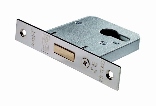 ECONOMY EURO CYL DEADLOCK 75MM, Nickel Plated