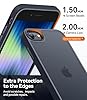 CANSHN Cover Opaca per iPhone SE 3/2 (2022/2020) / 7/8 (4,7 Pollici), Custodia Traslucida Opaca Protettiva Sottile Antiurto - Nero #3