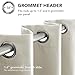 Deconovo Blackout Curtains for Bedroom–Set of 2 42W x 84L Inch Thermal Insulated & Noise Reducing Panels–Home Window Room Darkening Sustainable Grommet Drapes for Living Room and Nursery, Light Beige