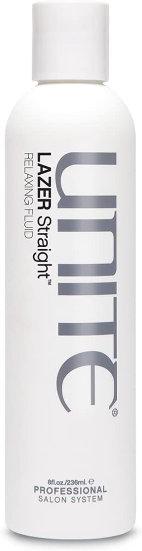 UNITE Hair โ LAZER Straight Relaxing Fluid โ Anti-Humidity Styling Fluid to Smooth, Straighten & Control Frizz โ Thermal Protection โ 8 Fl Oz