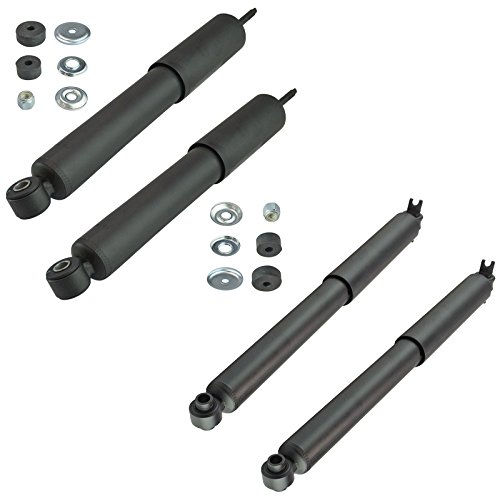 TRQ Front and Rear Shock Absorber Set Compatible with 2004-2012 Chevrolet Colorado GMC Canyon 2006 Isuzu i-350 2007-2008 i-370