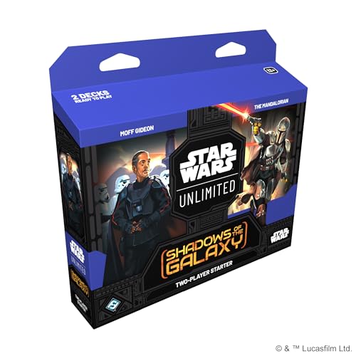 Asmodee Star Wars: Unlimited TCG Shadows of The Galaxy Starter Set - Master The Galaxy! Fast-Paced Trading Card Game for Kids and Adults, Ages 12+, 2...