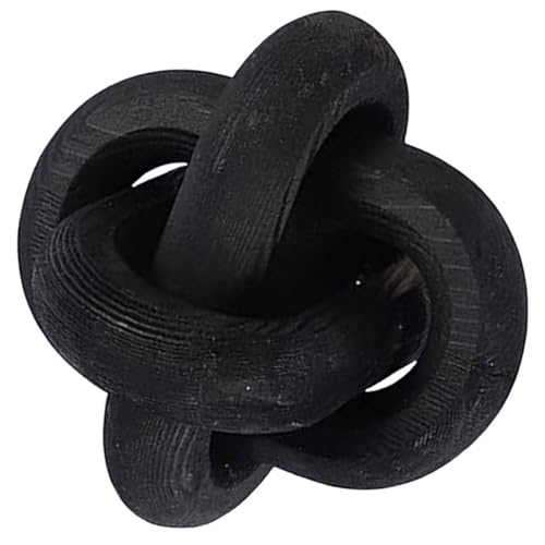 TIDTALEO Natural Wood Knot Chain Decoration Handcrafted Rustic Wooden Link Ornament for Living Bedroom Table Bookshelf Apartment Dorm Wedding Chic Home Accent Eco-friendly Craft