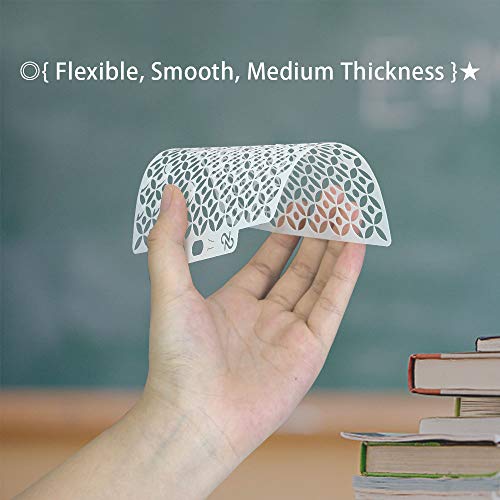 CODIRATO 11Pcs Pochoir Peinture pour La Carte, Pochoir Bullet Journal, Pochoir Lettre de Dessin Réutilisable Plastique DIY modèle de dessin pour Scrapbooking Carte d'anniversaire et d'artisanat - Image 4