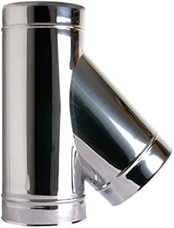 SHIELDMASTER 5" (125mm) 135 Degree Tee Piece Twin Wall Insulated Flue Pipe In.
