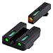 TRUGLO TFX Pro Glock Low Set Tritium/Fiber-Optic Day/Night Sights, Black