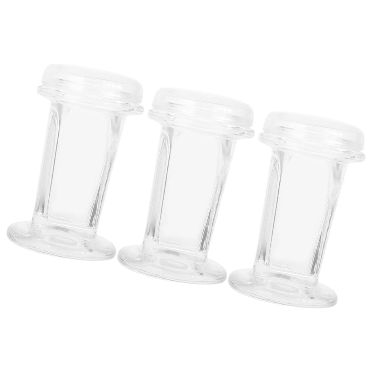 Cabilock Frasco de Tinción de Vidrio Tapa 3 Unidades de 60ml Capacidad para 5 Portaobjetos Adecuado para Muestras Celulares y Necesidades Experimentales