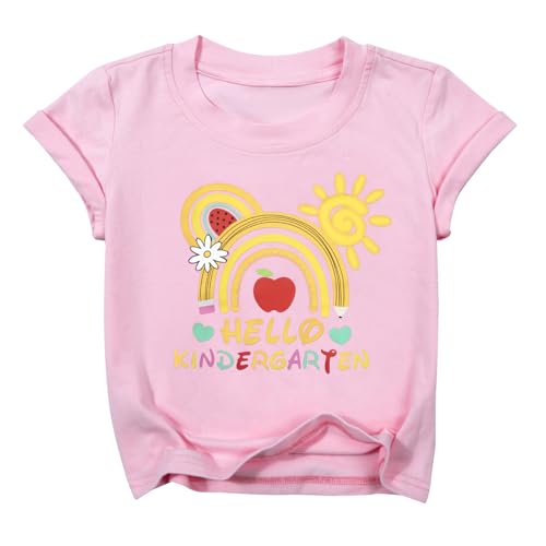 Image of Rollin Into Kindergarten Shirt Boys Girls First Day of Kindergarten T Shirts Little Kids Tee Top