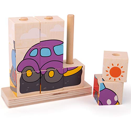 Bigjigs Toys Stacking Blocks (Transport)