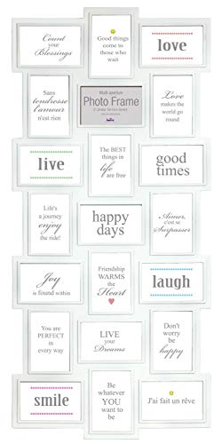 Innova Editions Múltiples marco de plástico marco, 101.3x45.6x2cm, blanco, XV White