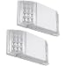 TORCHSTAR LED Emergency Exit Light with Battery Backup UL-Listed, 120V/277V Input, High Light Output for Hallways/Corridors/Stairways, Pack of 2