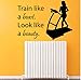 Produktbild Mrlwy Fitness Wandtattoos Sport Frau Wand Gym Decor Vinyl Aufkleber 44X60Cm