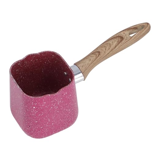 Nuvollo MINI CAFETERA CON LECHE ALEACIÓN DE ALUMINIO ANTI ESCALDANTE CAFETERA DE UNA SOLA MANIJA PARA COCINA CASERA (7cm)