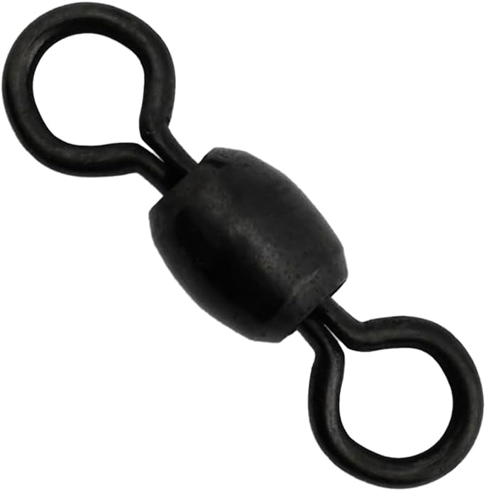 AFW Brass Crane Fishing Swivels - Premium Barrel Swivels Fishing Tackle for Smooth Rotation and Anti-Kinking - Precisely Formed Eyes Prevent Pull-Out - Nickel and Black Finishes Available