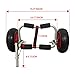 Aymzbd Kayak Canoe Carrier Trailer Paddleboard Transport Cart, Tote Trolley, Universal with Airless Tires Lightweight Aluminum Alloy