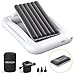 Abdtech Inflatable Kids Travel Bed - Portable Comfortable Air Mattress with 3 Sides Safety Bumpers - Blow Up Bed for Camping & Travel (53 Inches)