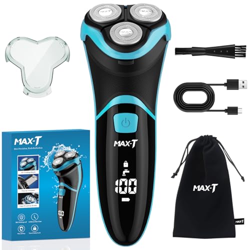 Rasoir électrique pour homme MAX-T rotatif 3D rechargeable