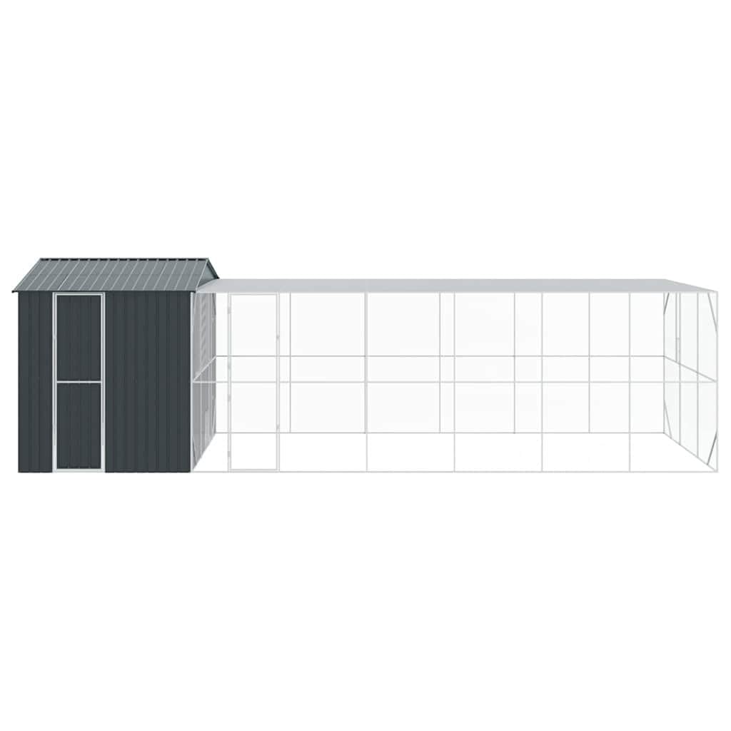 INLIFE Vogelkäfig Anthrazit 845 x 304 x 247 cm Verzinkter Stahl,Tier- & Haustierbedarf,Haustierbedarf,Vogelbedarf,Vogelkäfige & -ständer,Anthrazit,204.35 KG,3325167