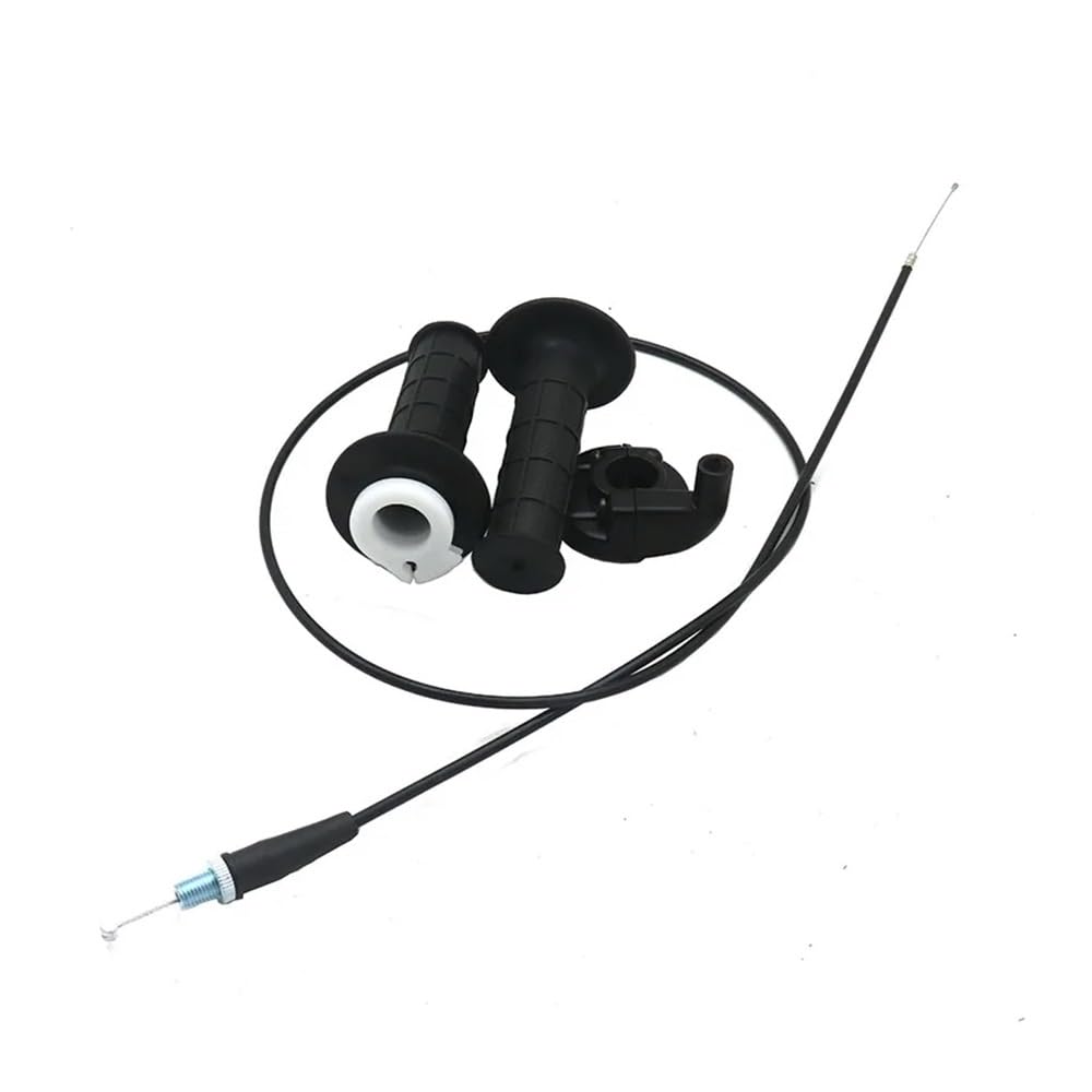 Ensemble de câbles et accessoires d'accélérateur universels Compatible avec motos – 7", 8", 22 mm, compatibles avec la plupart des motos(DGZ ZC)