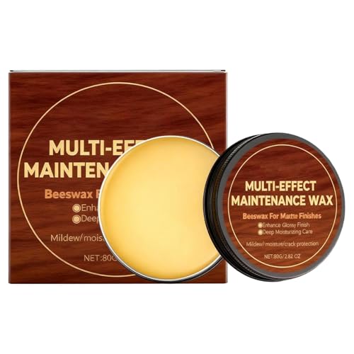 Multi-Effect Guitar Care Beeswax | 80g, 7.4cm | Brightening & Moisturizing For Glossy & Matte Guitars | Protective Wax For Fretboard & Body