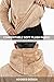 GINGTTO Mens Fleece Hooded Sweatshirt Fashion Furry Sherpa Sweater Men FurryWinter Sweatshirt Khaki XXL