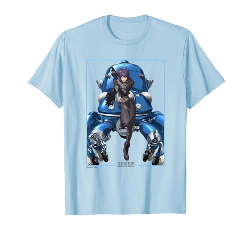 Ghost in the Shell: Stand Alone Complex Motoko Tachikoma Run T-Shirt, Men, Baby Blue, 3X-Large