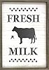 Stencils by Joanie Fresh Milk Dairy Cow Farmhouse Country Holstein DIY Art Signs #3