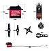 4PCS 40KG 6V DS3240 Waterproof Digital Servo with 25T Servo Arm High Torque for 1:8 1:10 1:12 RC Toys Model Crawler Truck Mechanical Arm180°/270° (270 Degree)