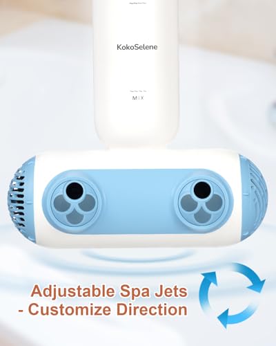 KokoSelene Bath Jets for Bathtub, Portable Tub Spa with Double Hydrojets, Tub Spa Machine Creates Calming Bubbles for Daily Home Relaxation (Blue) - Image 3