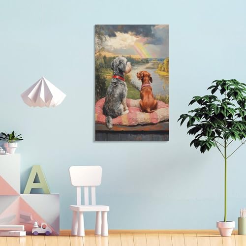 Impression sur toile Yorkshire terrier tableau de décoration murale 40x60 - 4