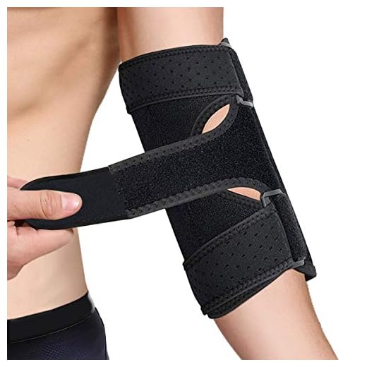 Libershine Armbågsstöd för tendinit, justerbart armbågsstöd, andningsbart neopren armbågsstöd stabilisator kubitaltunnel armbågsskena för tennisarmbåge, tyngdlyftning, ledsmärtlindring