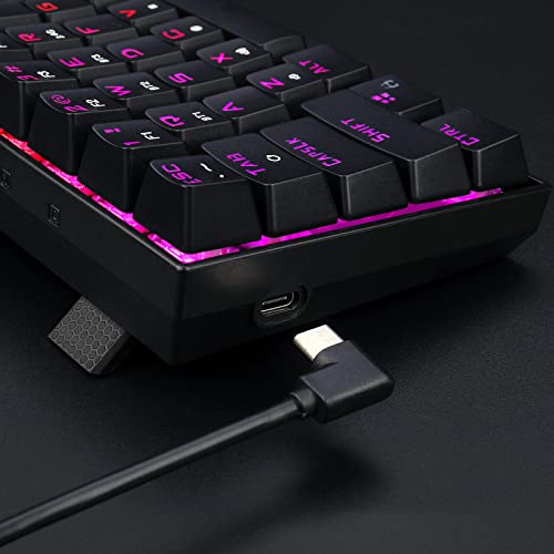 Redragon K627 Pro Mechanical Gaming Keyboard Rgb Led Backlit 78 Key Wired/Wireless 2.4G And Bluetooth With Anti-Dust Brown Switches For Pc Gamers (Black) #TOP7