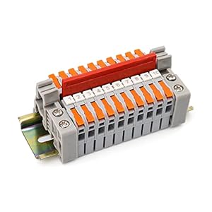 DIYCUT 10 Stück Reihenklemmen Hutschiene