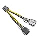 GinTai 8-Pin GPU Female to PCI-E 8-Pin Male Graphics Card Power Extension Cable (GPU to GPU) Adapter for NVIDIA Tesla K80 M60 M40 P100 030-0571-000 (4-inch; 10cm)